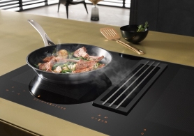 Plita combinata incorporabila Miele KMDA7633FL, 4 arzatoare, Negru thumbnav 7