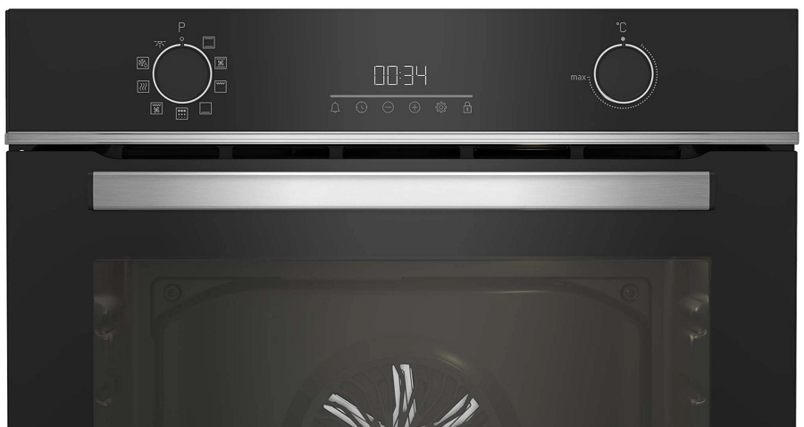 Встраиваемый духовой шкаф Beko BBIE13301XFP, 66 л, A, Черный