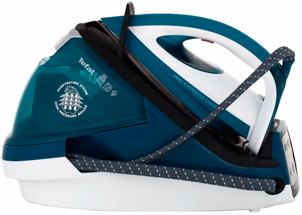 Утюг с парогенератором Tefal GV9070, 2400 Вт, 180 г/мин и более г/мин, 1600 мл, Зеленый/Белый 