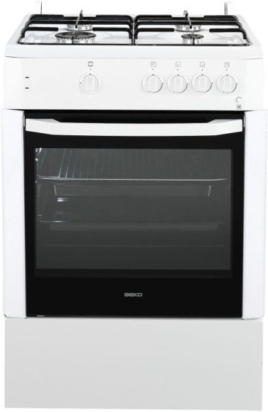 Газовая плита Beko CSG62010FW / 4 конфорок / 60 см / Белый photo 1 Газовая плита Beko CSG62010FW / 4 конфорок / 60 см / Белый photo 1