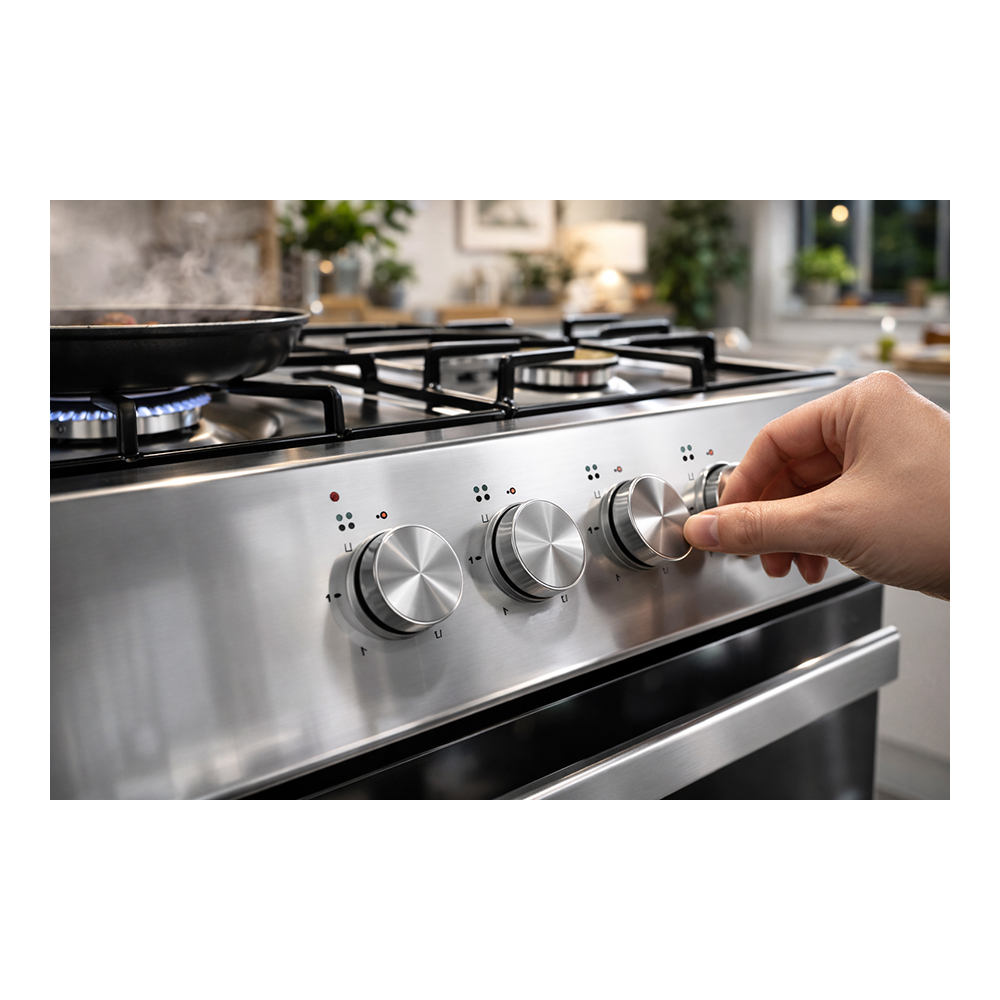 Газовая плита Eurolux KLG5640IFX / 4 конфорок / 50 см / Нержавеющая сталь photo 3