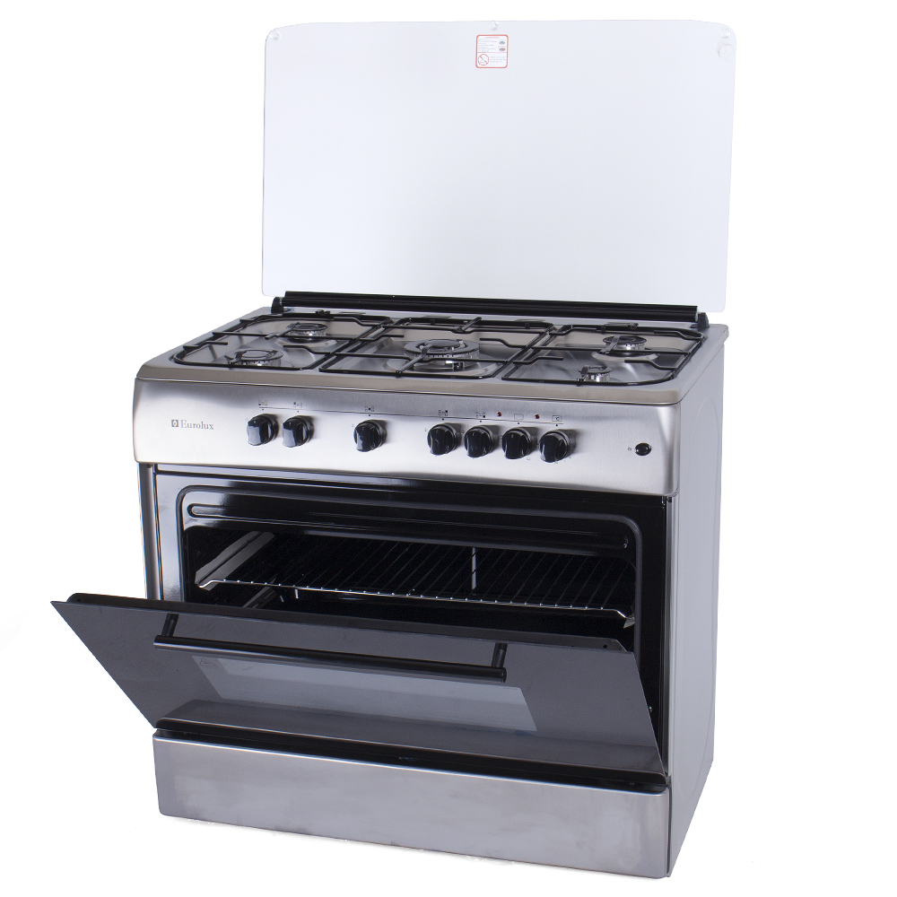 Plita de gaz Eurolux TE6950IFX / 5 arzatoare / 90 cm / Inox photo 2