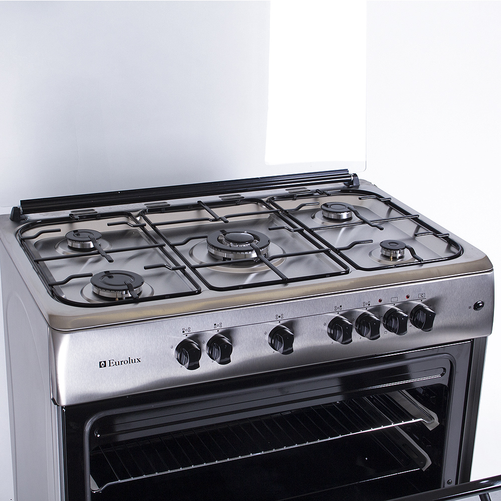 Plita de gaz Eurolux TE6950IFX / 5 arzatoare / 90 cm / Inox photo 3