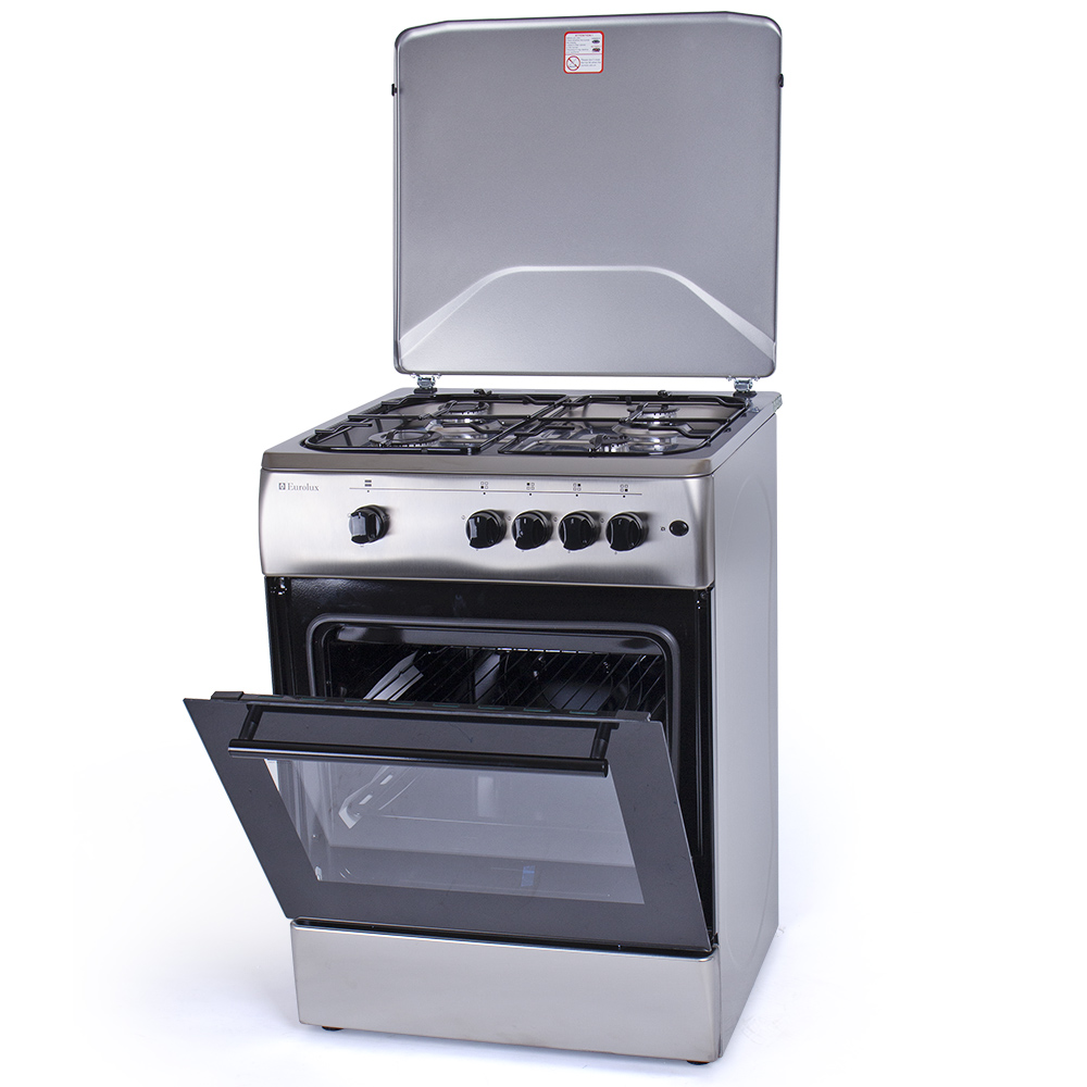 Plita de gaz Eurolux TG-6640 IFX / 4 arzatoare / 60 cm / Inox photo 3