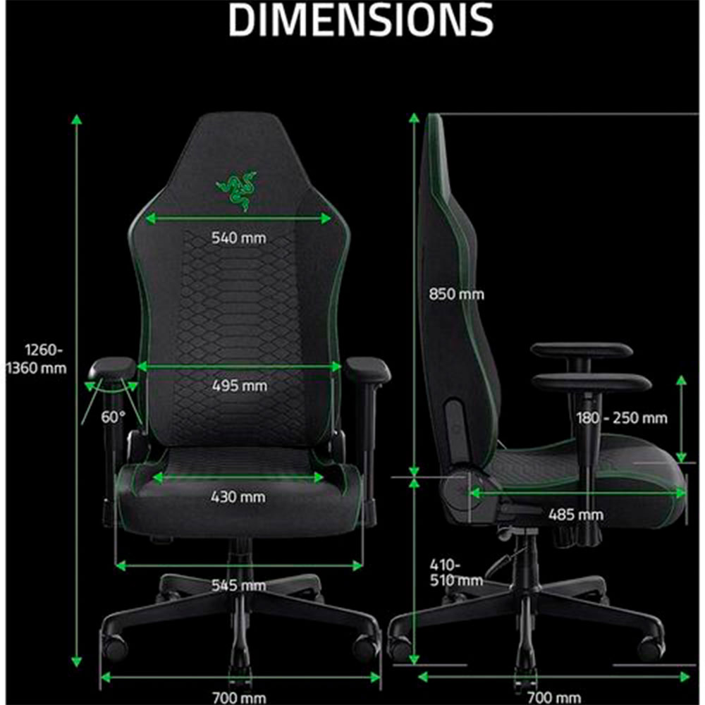 Scaun gaming Razer Iskur V2 X Black RZ38-05310100-R3G1 photo 8