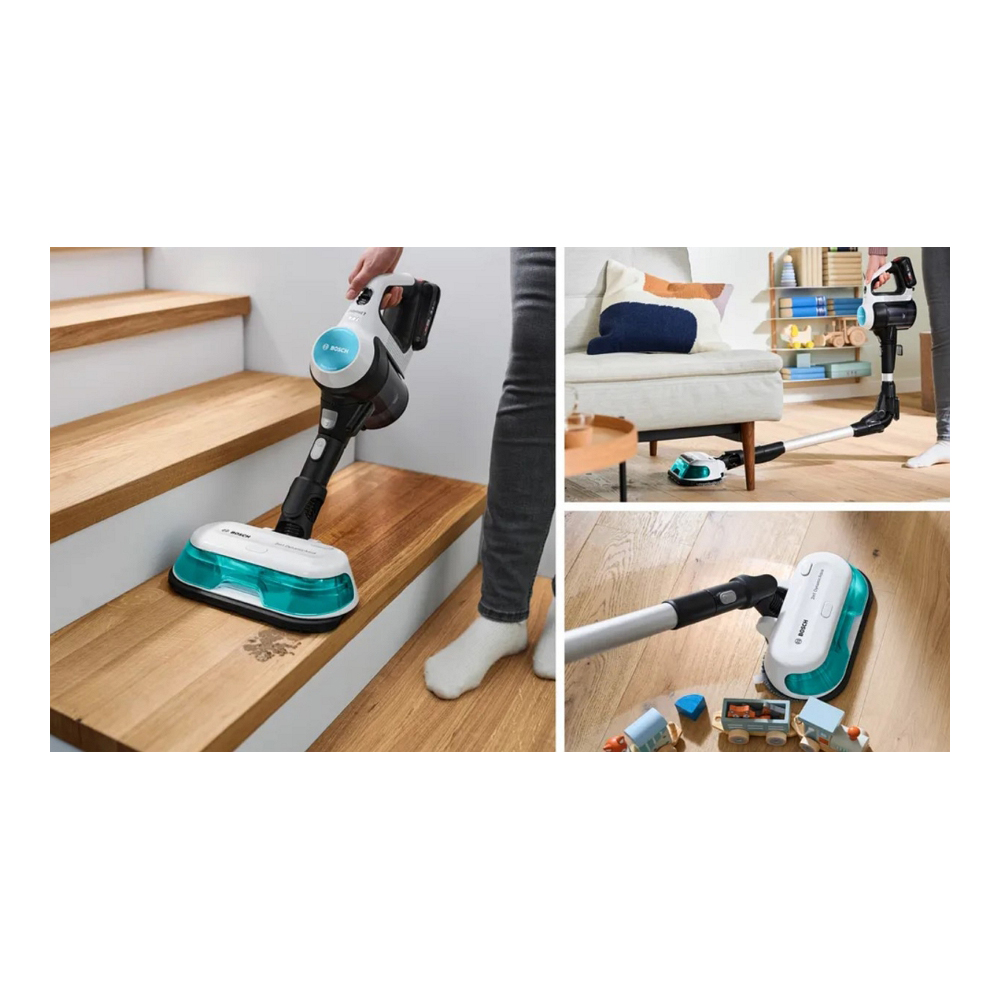 Вертикальный пылесос Bosch BCS71HYG2 / 180Вт / Белый с зеленым photo 5