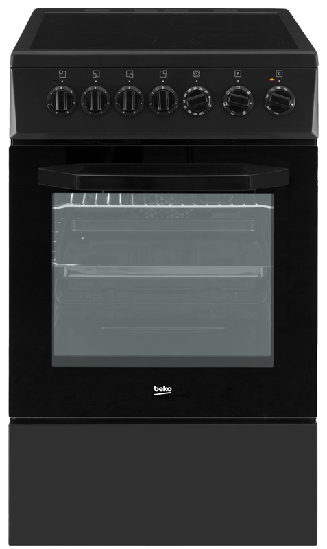 Электрическая плита Beko CSE57100GA / 4 конфорок / Стеклокерамика photo 1