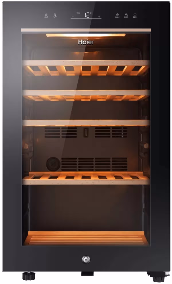Frigider de vin Haier  FWC49GA, 49 sticle, 82 cm, A, Negru