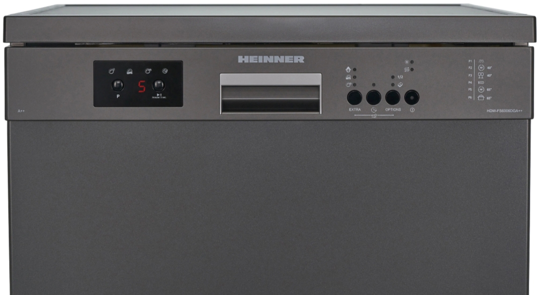 Посудомоечная машина Heinner HDW-FS6006DGA Серебристый / Комплектов /Полногабаритная photo 3