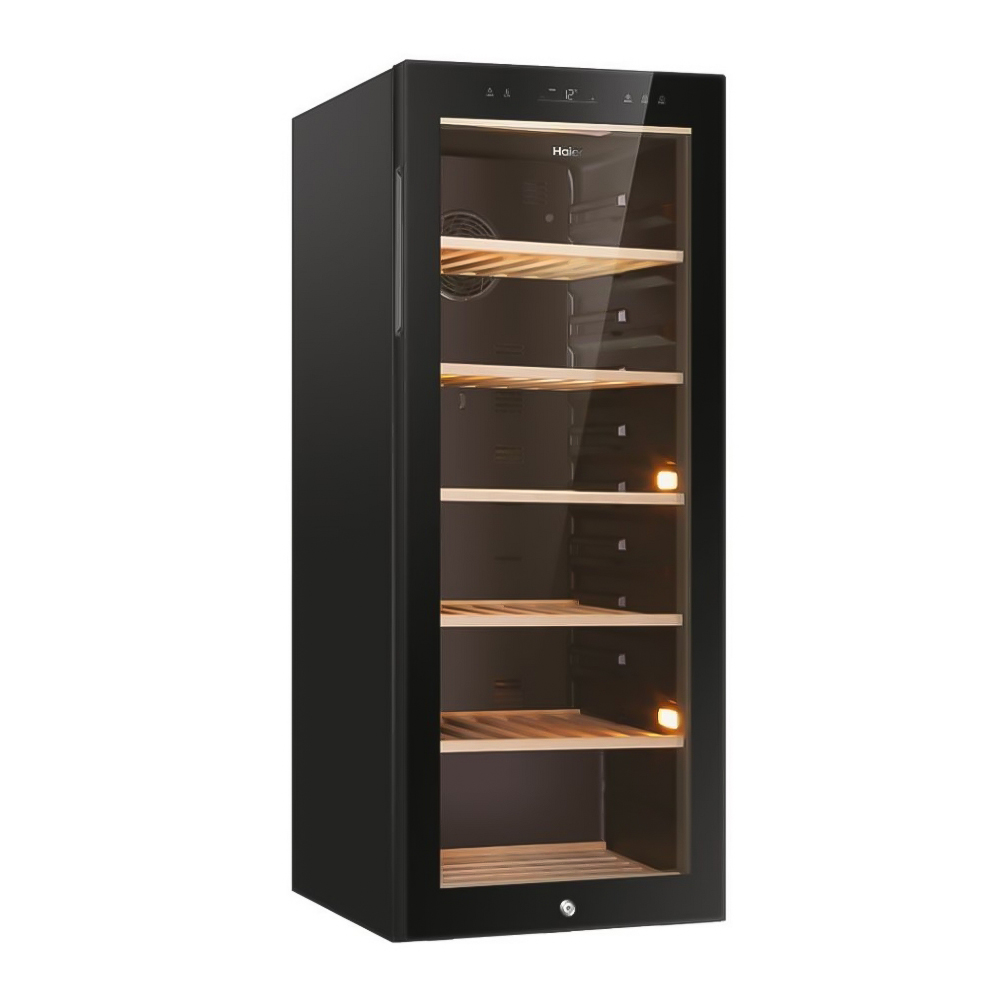 Frigider de vin Haier HWS84GA / 84 sticle / 127 cm / G / Negru photo 4