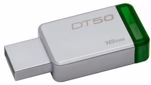 USB Флэш Kingston DataTraveler 50 16GB (DT50/16GB) Silver/Green 