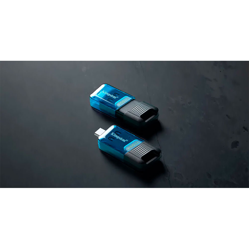 USB Флэш Kingston DataTraveler 80M, 128 GB Black/Blue photo 8
