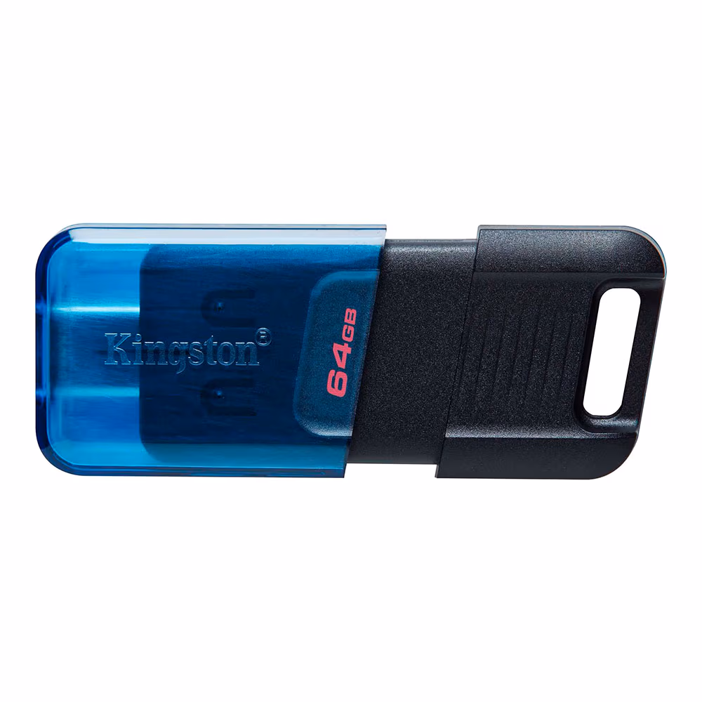 USB Flash Kingston DataTraveler 80M, 64 GB Black/Blue 