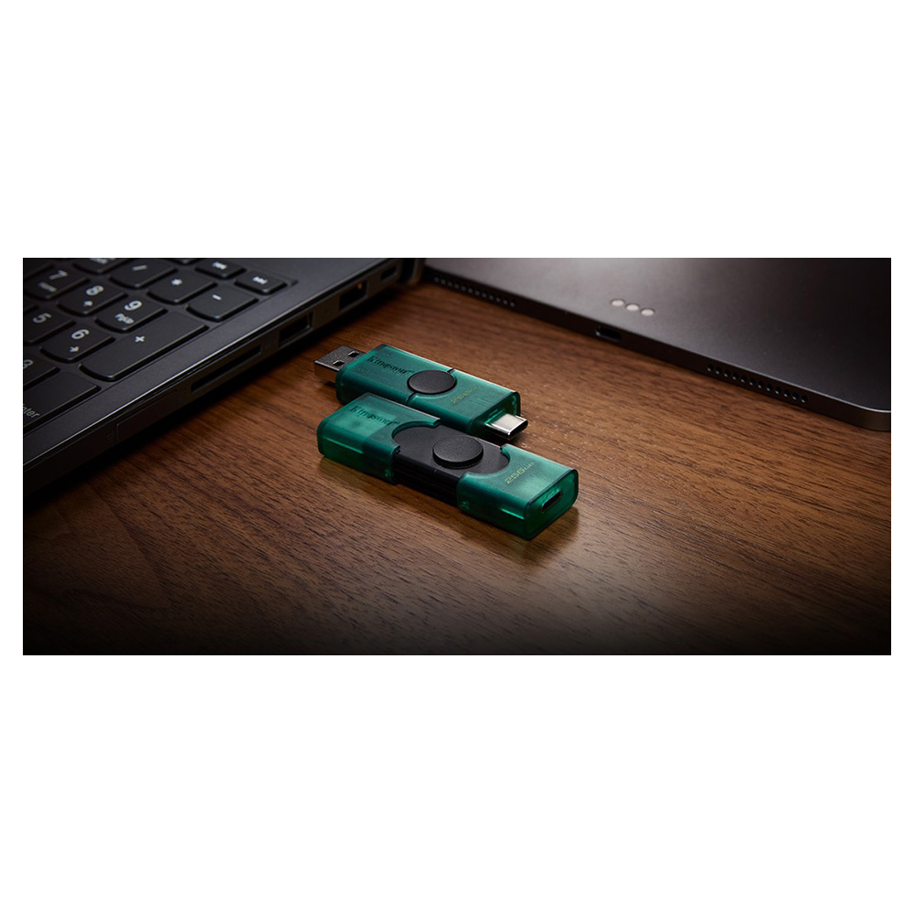 USB Flash Kingston DataTraveler Duo, 128 GB Green photo 4