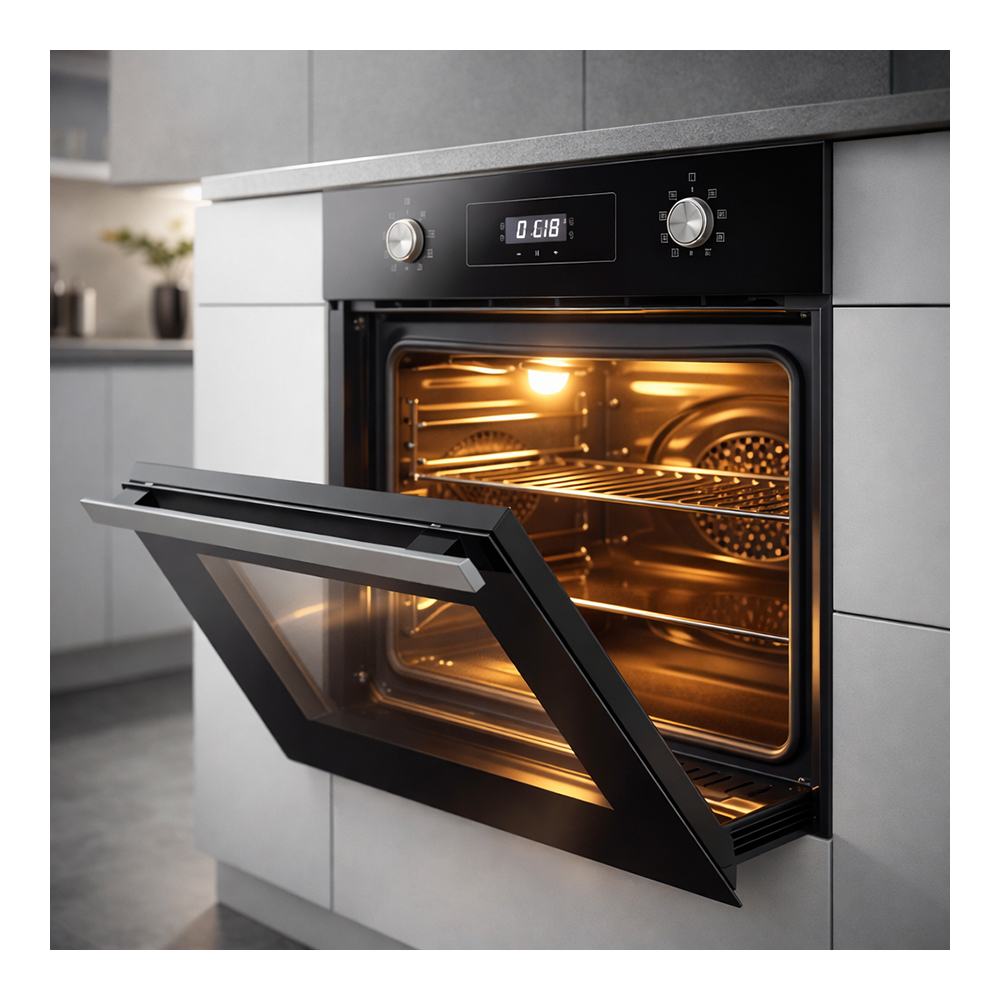 Cuptor electric incorporabil Haier HODP08WGB / 70 l. / A+ / Negru photo 6