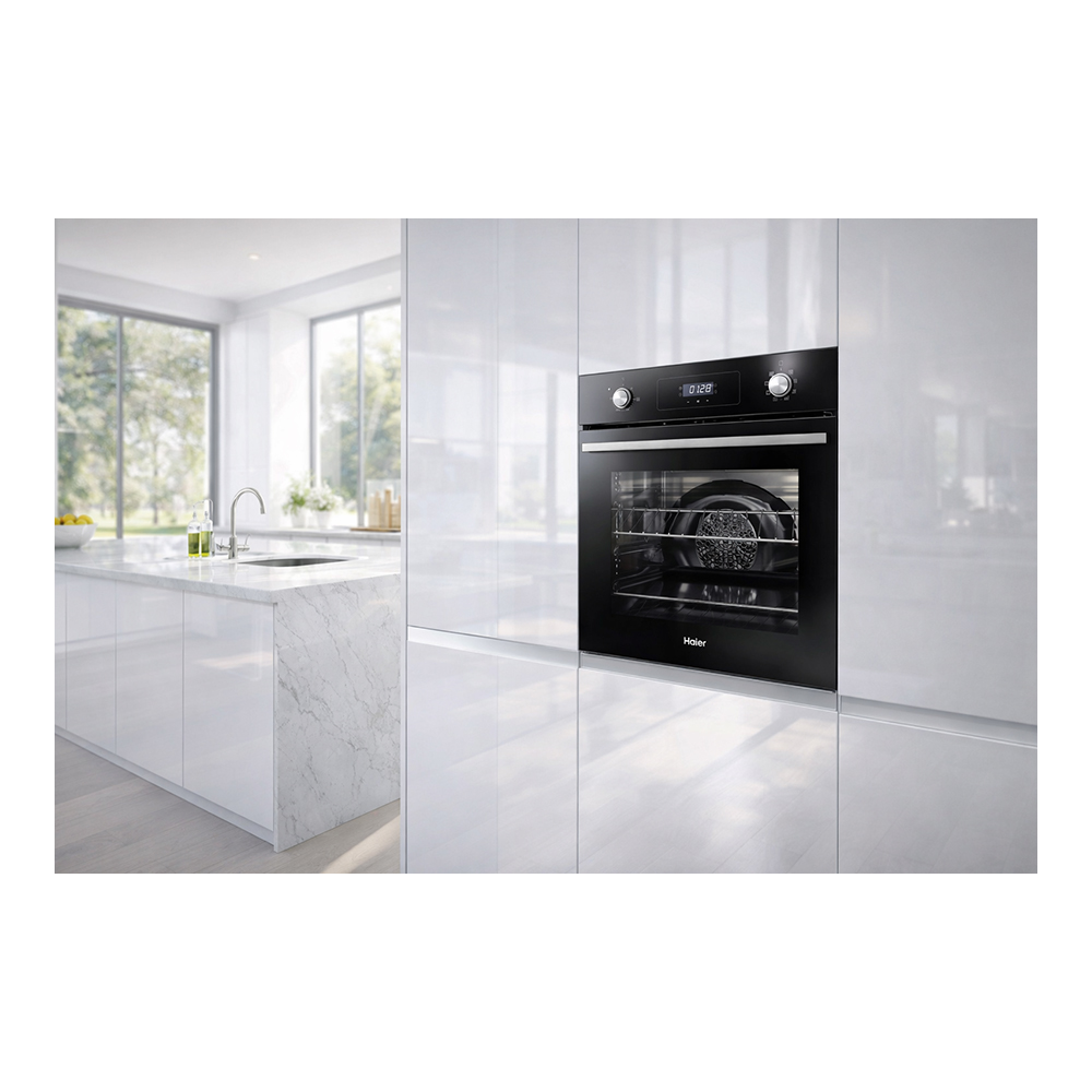 Cuptor electric incorporabil Haier HODP08WGB / 70 l. / A+ / Negru photo 7