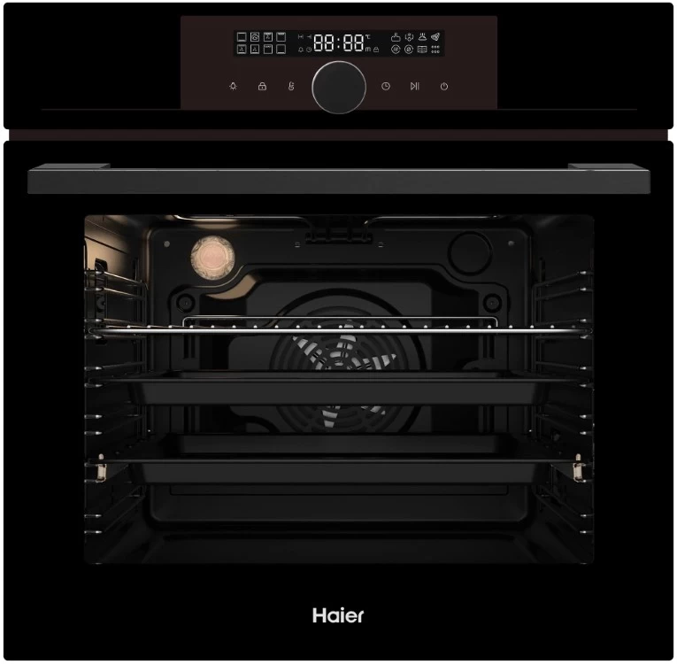 Cuptor electric incorporabil Haier  HOXFP5AGB, 76 l, A, Negru