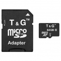 Карта памяти MicroSD+ SD adapter TnG MicroSD64GB thumbnav 1