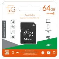 Карта памяти MicroSD+ SD adapter TnG MicroSD64GB thumbnav 4