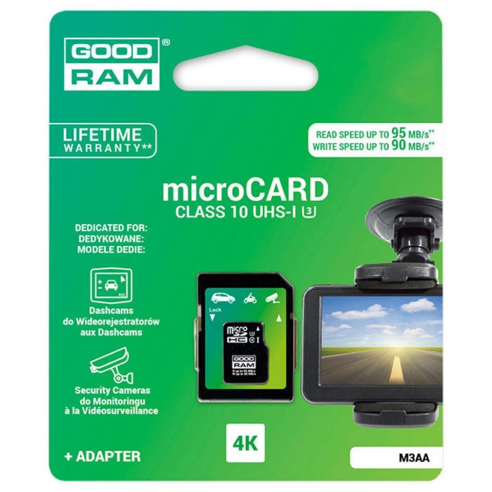 Card de memorie MicroSD+SD adapter GoodRam UHS-I U3 32GB (Class 10) (M3AA-0320R11-DD)