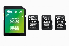 Карта памяти MicroSD+ SD adapter GoodRam UHS-I U3 64GB (Class 10) (M3AA-0640R11-DD) thumbnav 1