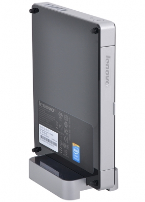 Nettop Lenovo Q190 P 2127U/4Gb/500Gb/MCR/WiFi/black/silver photo 2