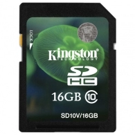 Карта памяти SDHC Kingston 16GB SDHC Class 10
