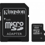 Card de mem-e MicroSD Kingston 4GB SDHC Clas 4+SD adapter thumbnav 1