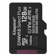 Карта памяти MicroSD Kingston 128GB microSDXC Select Canvas Plus Gen3 (Class 10 A1 UHS-I with SD adapter Up to:150MB/s) thumbnav 3