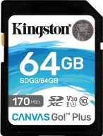 Карта памяти SDXC Kingston Canvas Go! Plus 64GB thumbnav 1