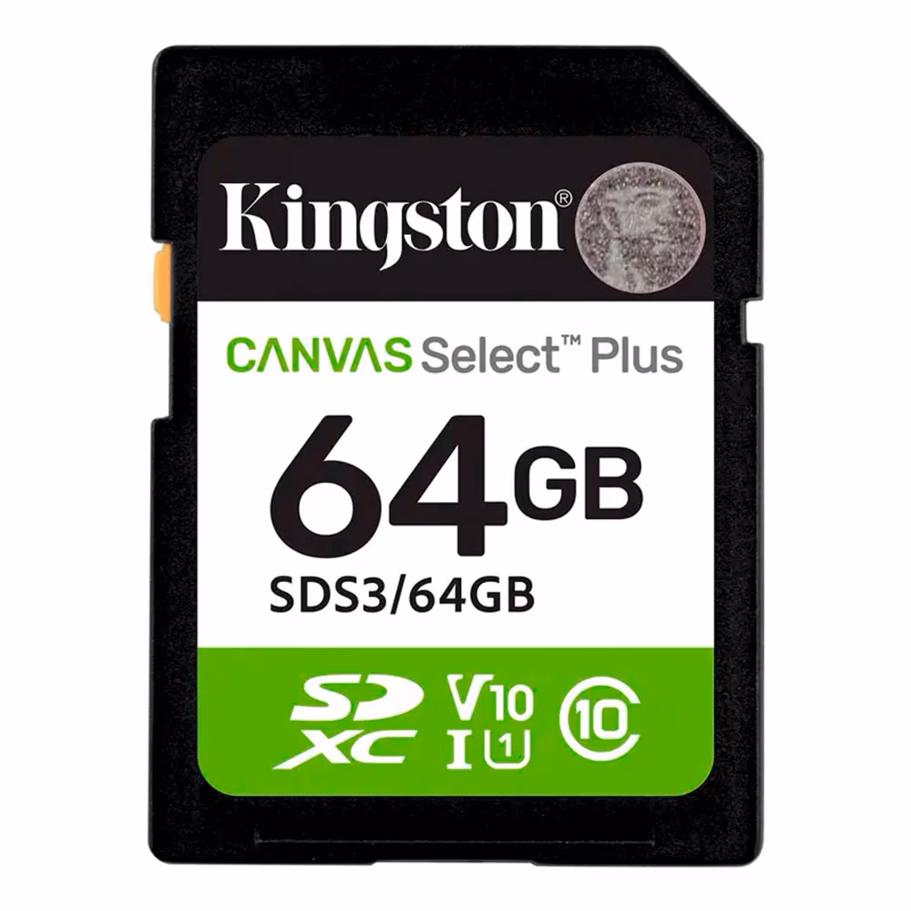 Card de memorie SDXC Kingston Canvas Select Plus Gen3 64GB 