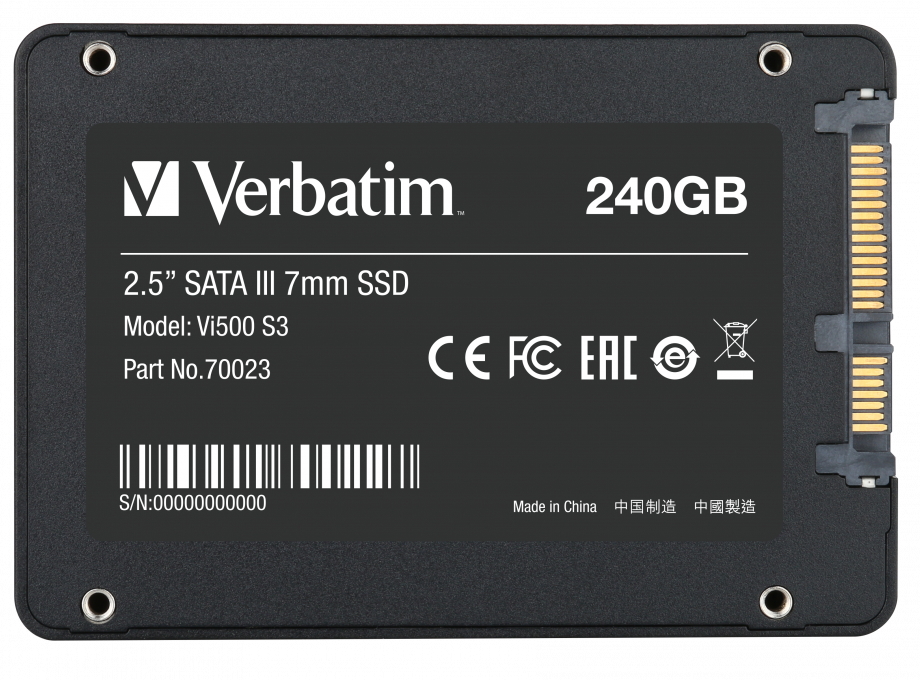 Внутренний SSD диск Verbatim Vi500 S3 photo 2