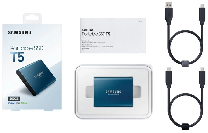 SSD extern  Samsung T5 500 Гб MU-PA500B
