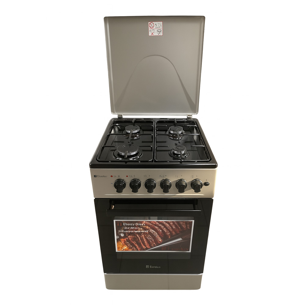 Газовая плита Eurolux TE5540IGB / 4 конфорок / 50 см / Нержавеющая сталь photo 2