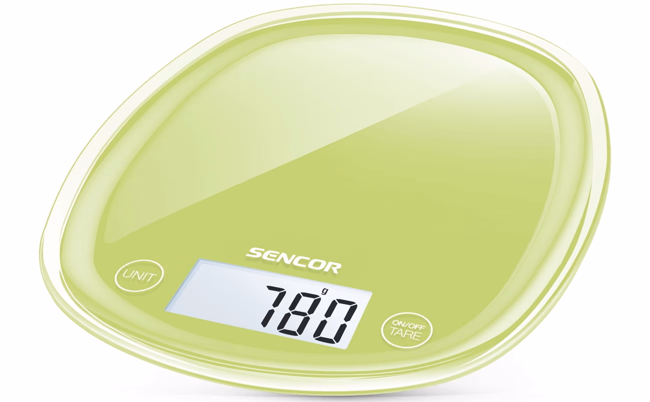 Кухонные весы Sencor SKS 37GG, 5 кг, Зеленый 