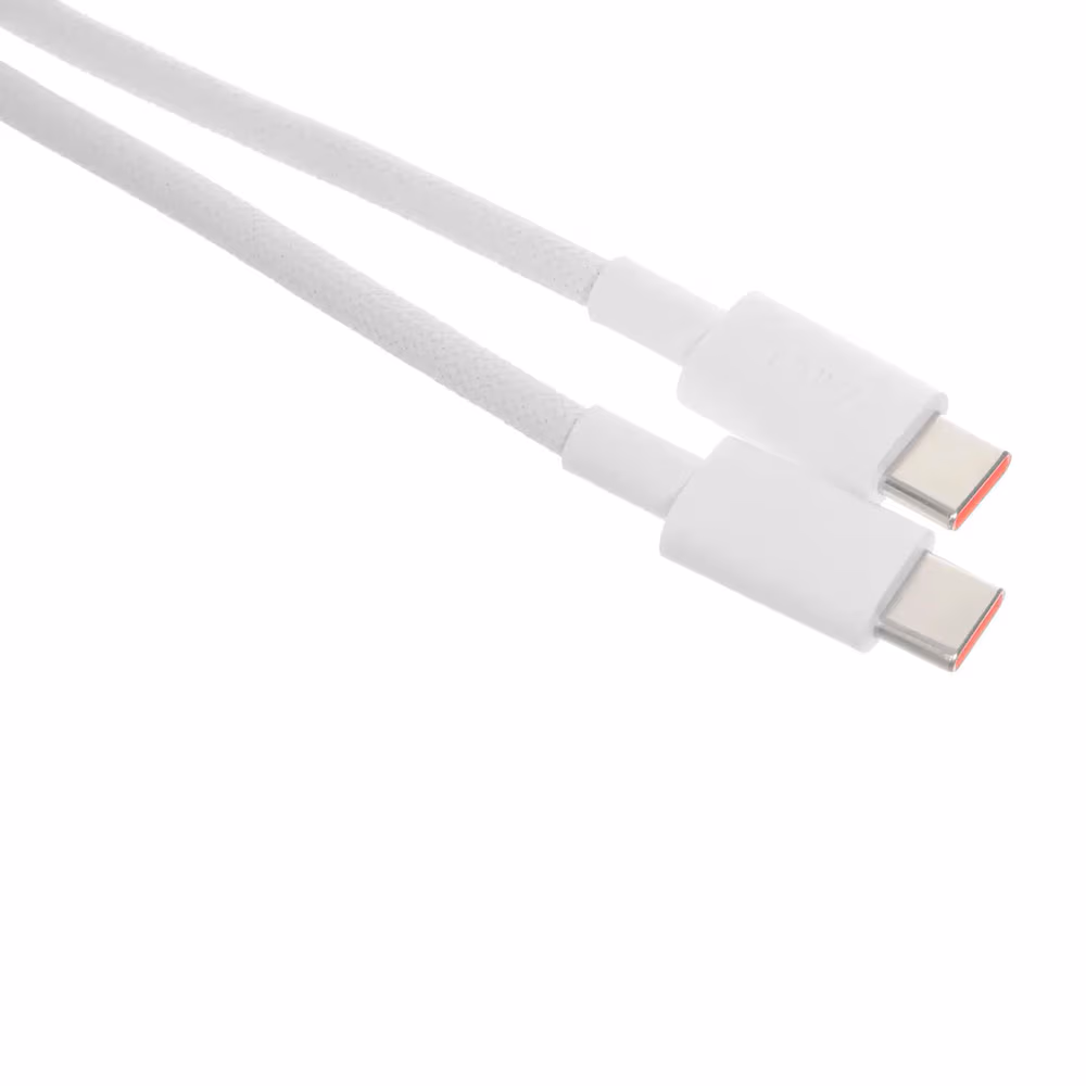 Cablu USB Type-C - USB Type-C Xiaomi 6A Braided 2m White (BHR087AGL)