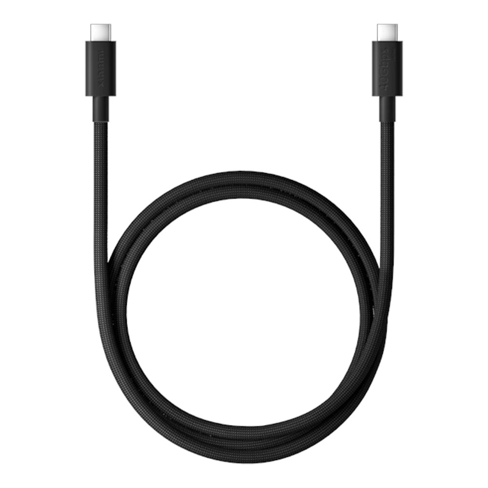 Cablu USB Type-C - USB Type-C Xiaomi 6A High-speed USB 4 Braided 1m White (BHR087BGL) photo 1
