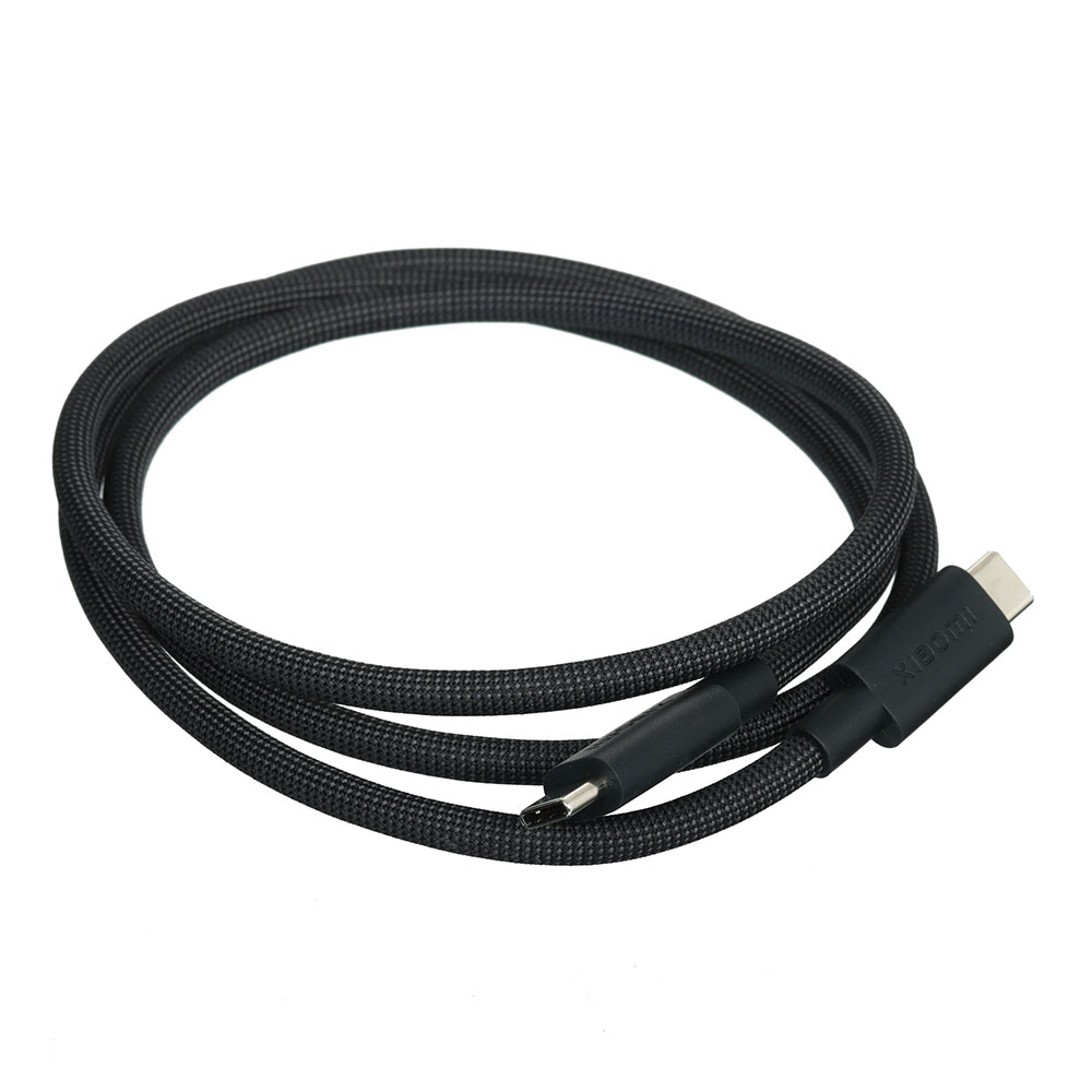 Cablu USB Type-C - USB Type-C Xiaomi 6A High-speed USB 4 Braided 1m White (BHR087BGL) photo 4