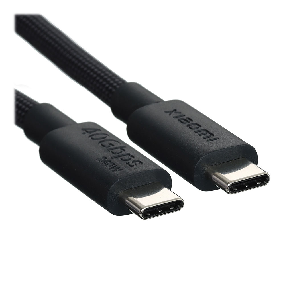 Cablu USB Type-C - USB Type-C Xiaomi 6A High-speed USB 4 Braided 1m White (BHR087BGL) photo 6