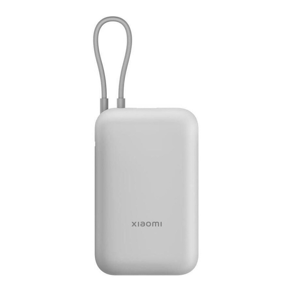 Внешний аккумулятор Xiaomi 20000mAh (Integrated Cable) GL Light Gray (61826) photo 2