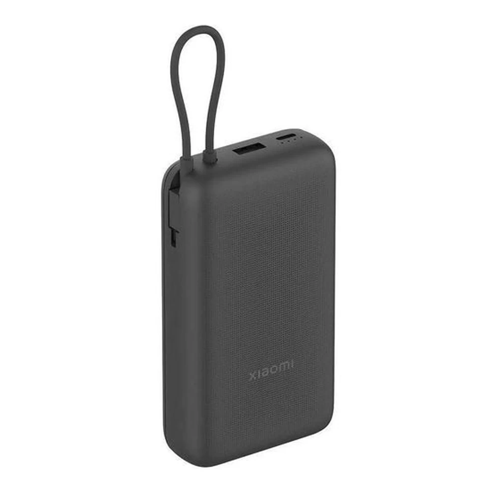 Внешний аккумулятор Xiaomi 20000mAh (Integrated Cable) GL Dark Gray (61828)