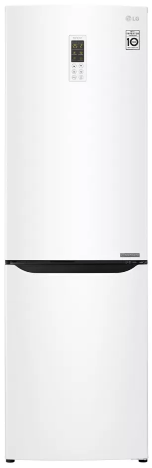 Холодильник с нижней морозильной камерой LG GA-B419SQGL, 302 л, 191 см, A+, Белый