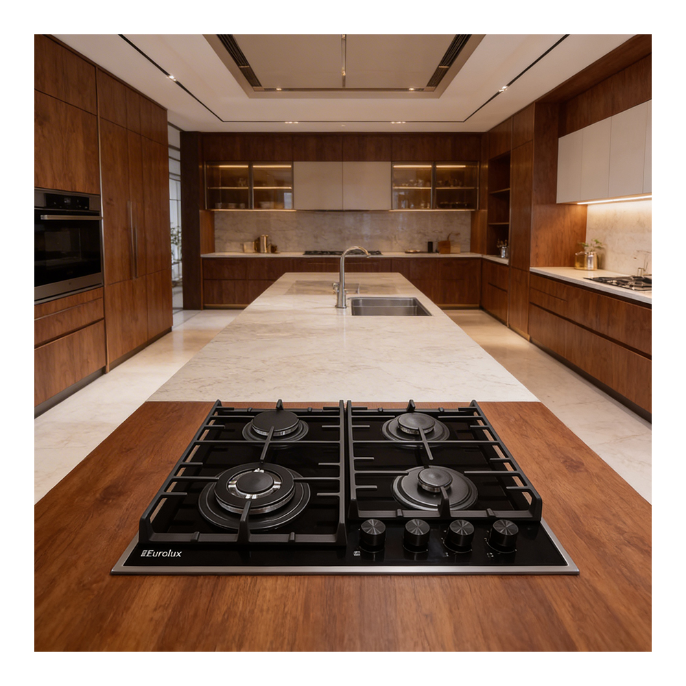 Встраиваемая  газовая панель Eurolux HBBR64GWCIBKGL photo 6
