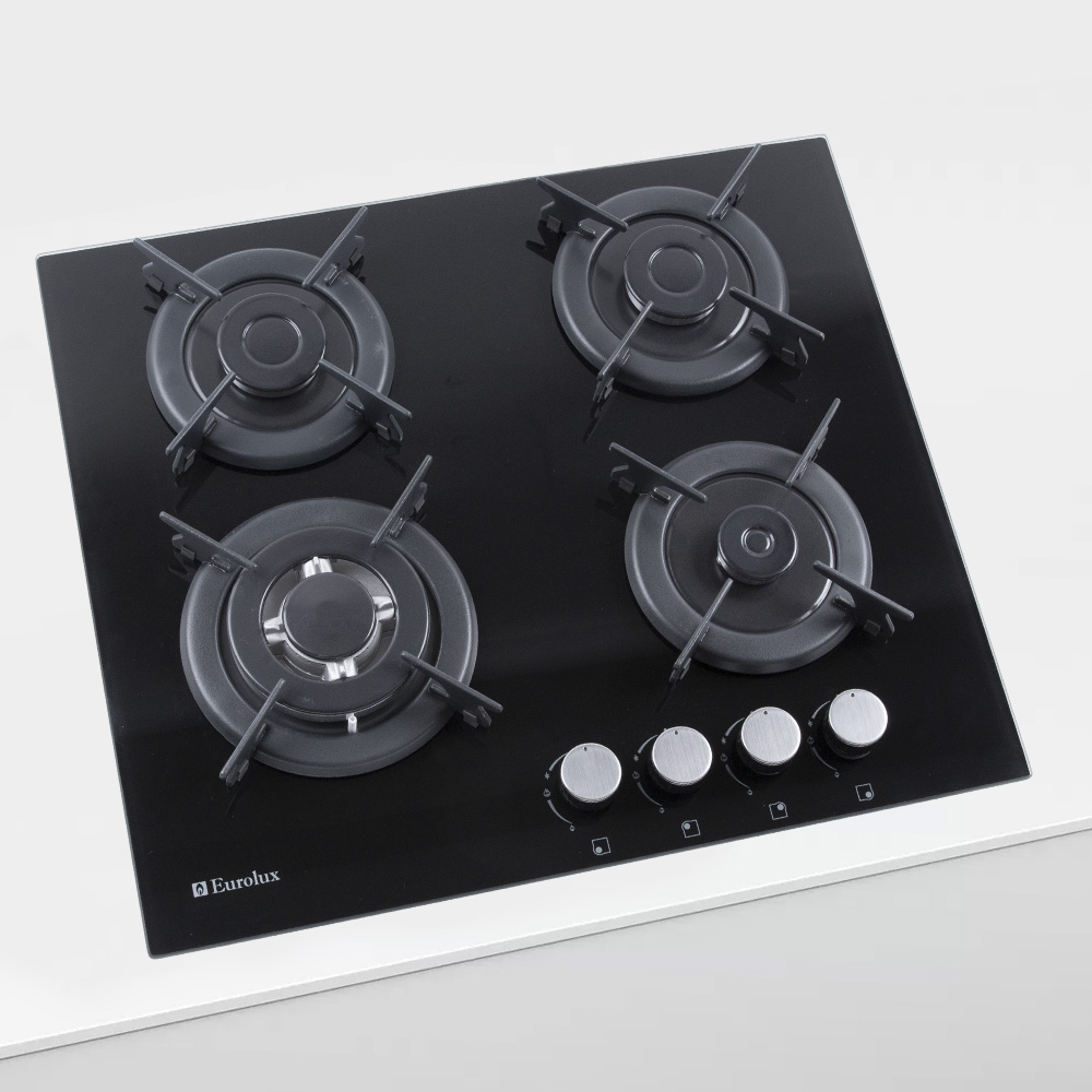 Встраиваемая  газовая панель Eurolux HBE64GWIBKGL photo 2