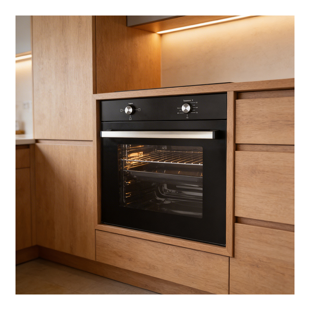 Cuptor electric incorporabil Eurolux OVEM-606ETBKGL / 71 l. / A / Negru photo 7
