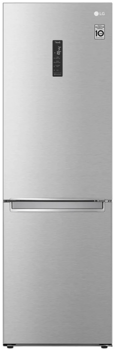 Холодильник двухдверный LG GBB71NSUGN / 341 л / 186 см / D / Серый photo 1