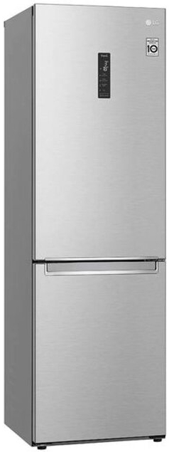 Холодильник двухдверный LG GBB71NSUGN / 341 л / 186 см / D / Серый photo 3