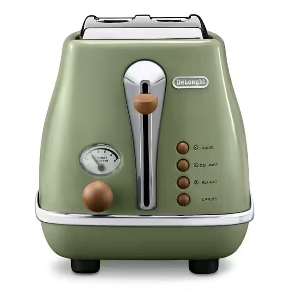 Тостер Delonghi Icona Vintage CTOV 2103.GR photo 1 Тостер Delonghi Icona Vintage CTOV 2103.GR photo 1
