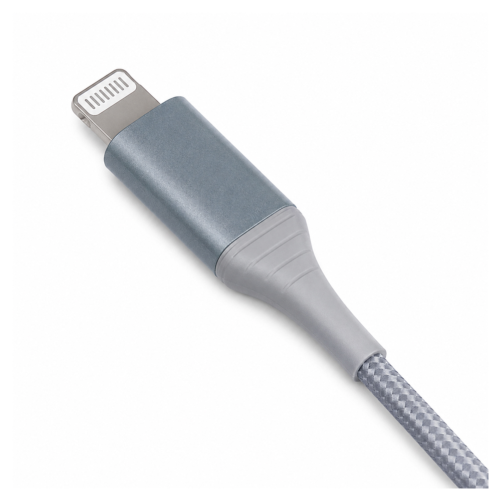 Cablu USB-A - Lightning Helmet HMTCUL20WNYSEGR 1.5 /1.5m /Sur photo 4