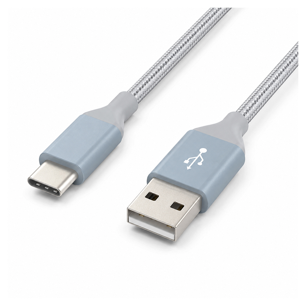 Cablu USB-A - USB Type-C Helmet HMTCUT20WNYSEGR 1.5 /1.5m /Sur photo 2